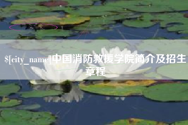 白山中国消防救援学院简介及招生章程