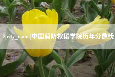 白山中国消防救援学院历年分数线