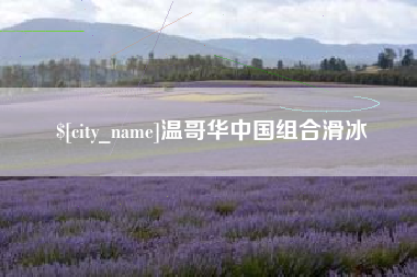 白山温哥华中国组合滑冰
