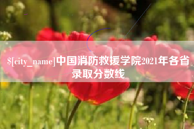 白山中国消防救援学院2021年各省录取分数线