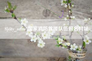 白山国家消防救援队伍报名网址