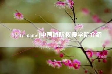 白山中国消防救援学院介绍