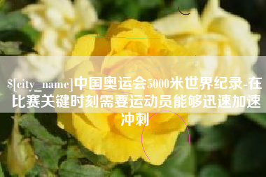 白山中国奥运会5000米世界纪录-在比赛关键时刻需要运动员能够迅速加速冲刺