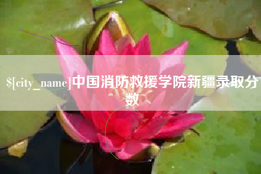 白山中国消防救援学院新疆录取分数
