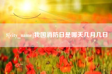 白山我国消防日是哪天几月几日