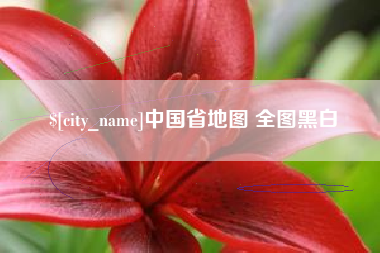 白山中国省地图 全图黑白