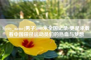 白山男子5000米全国记录-更是承载着中国田径运动员们的热血与梦想