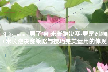 白山男子5000米长跑决赛-更是对5000米长跑决赛策略与技巧完美运用的体现