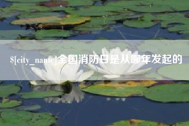 白山全国消防日是从哪年发起的