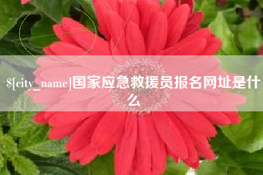 白山国家应急救援员报名网址是什么