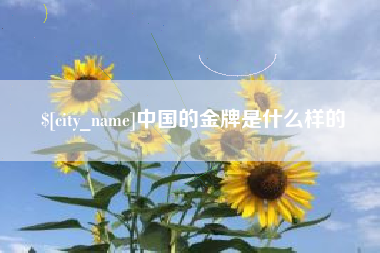 白山中国的金牌是什么样的