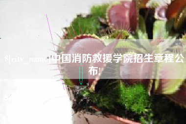 白山中国消防救援学院招生章程公布!