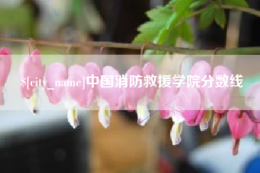 白山中国消防救援学院分数线